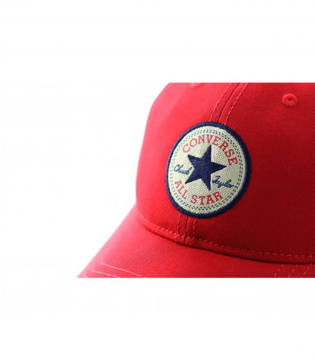 red Converse curve cap